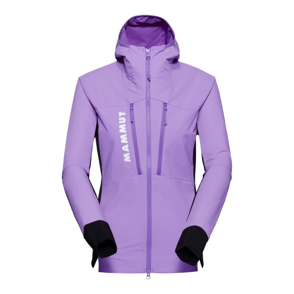 Jacheta Femei Mammut Aenergy So Hybrid Hooded Lavandin-Black