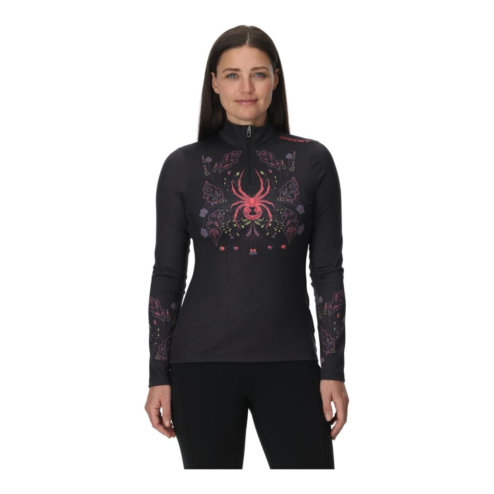 Bluza Femei Spyder Vivid 1/2 Zip Black