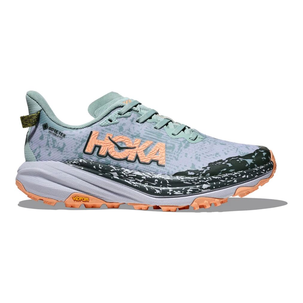 Pantofi Alergare Trail Femei Speedgoat 6 GTX Jade-Ash Grey