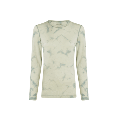 Bluza Dama Icebreaker 200 Oasis Merino Thermal Crewe Cloud Dye Ashen