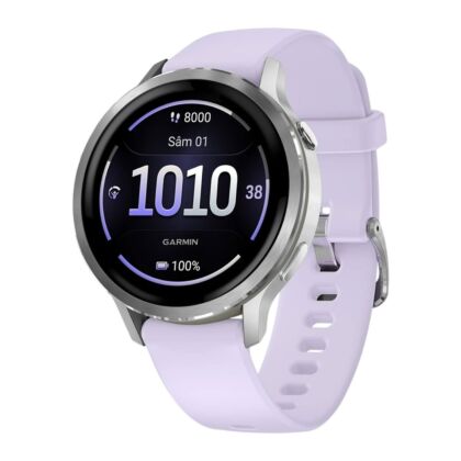 Ceas Garmin Venu 4 41MM Grey-Silver + Periwnkle