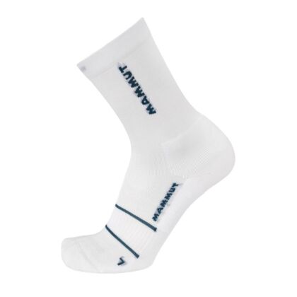 Sosete Alergare Mammut Socks Trail Running Lightweight Merino Crew White