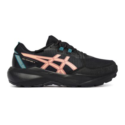 Pantofi Alergare Trail Femei Asics Gel-Venture 11 Waterproof Black-Apricot Crush