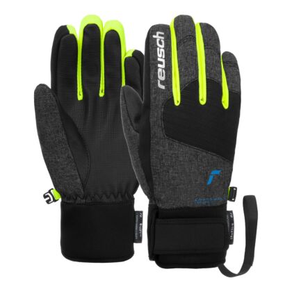 Manusi Schi Copii Simon R-Tex Xt Junior Black Melange-Black-Safety Yellow