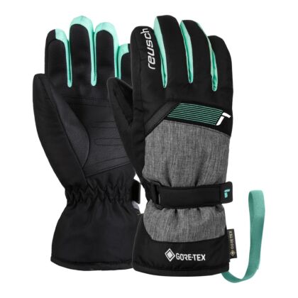 Manusi Schi Copii Flash Gore-Tex Junior Black Melange-Black-Cabbage