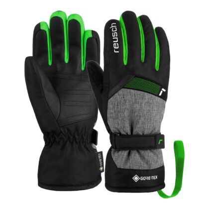 Manusi Schi Copii Flash Gore-Tex Junior Black-Black Melange-Neon Green