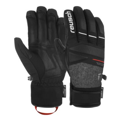 Manusi Schi Barbati Reusch Thunder R-Tex XT Black-Black Melange-Fire Red