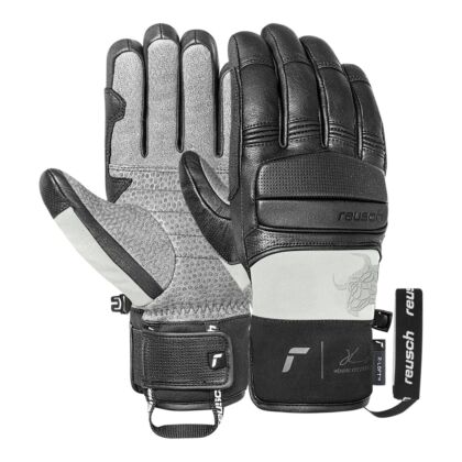 Manusi Schi Barbati Reusch Henrik Kristoffersen Black-Glacier Grey
