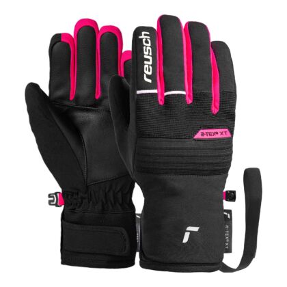 Manusi Schi Copii Benji R-Tex XT Junior Black-White-Pink Glo