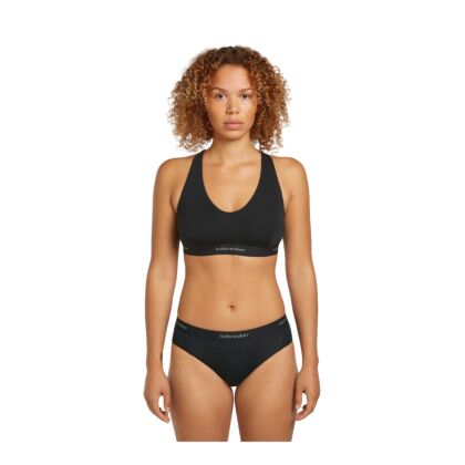 himalaya.ro - Bustiera Femei Icebreaker Merino Blend 125 Cool-Lite™ Sprite Racerback Bra Black - main