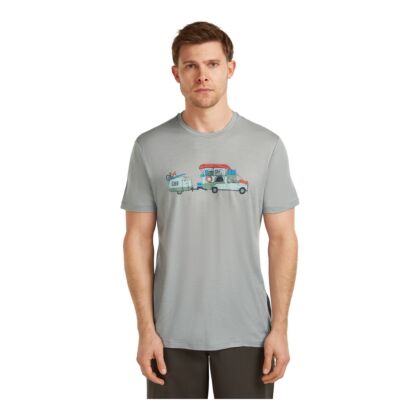 himalaya.ro - Tricou Barbati Icebreaker Merino 150 Tech Lite Short Sleeve T-Shirt Transportage Grey - main