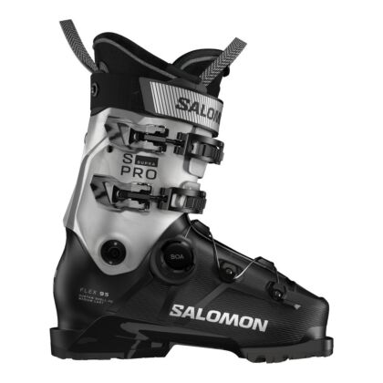 Clapari Femei Salomon S/Pro Supra Boa 95 W Gw Black-Silver Met-Silver Met