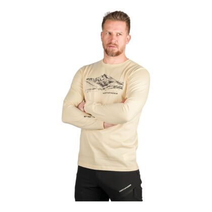 Tricou Ls Barbati Northfinder Dacso Cream White
